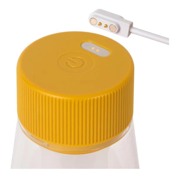 Lucide LORALI - Lampe de table Rechargeable - Batterie/Piles - LED Dim. - IP44 - Jaune Ocre - DETAIL 6